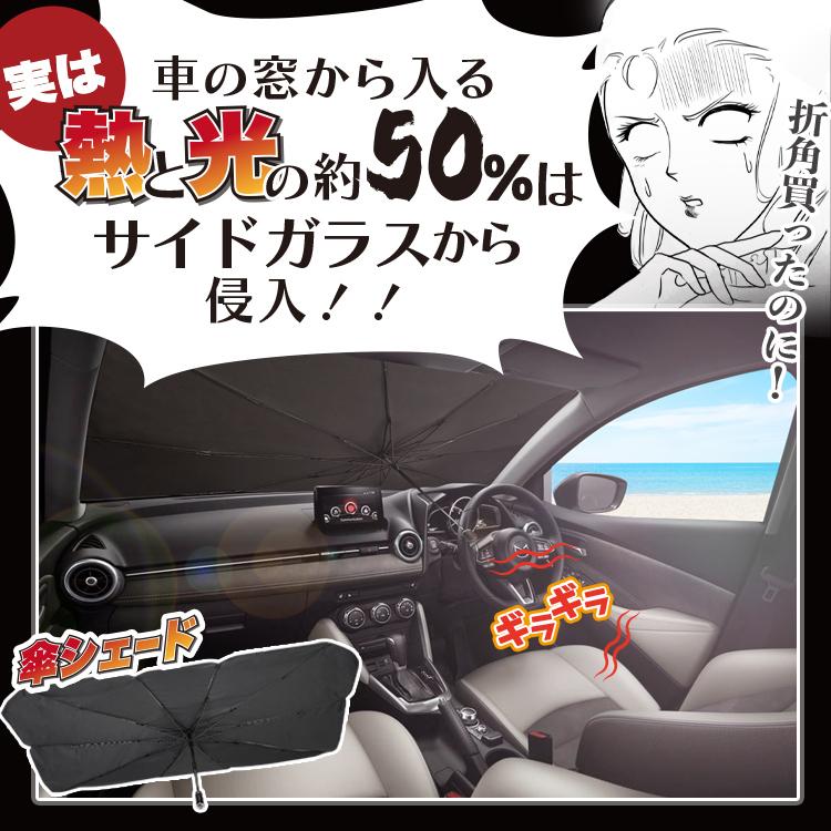 サンシェード 車 フロント 傘 に最適 サイド 傘式 傘型 独特の上品 ロールシェード 汎用品にも 日よけ 前 カバー No 04 04s A000 Fu