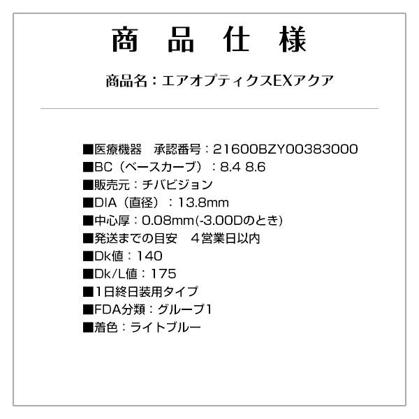 コンタクトレンズ1MONTH  エアオプティクスEXアクア×8箱 送料無料 1ヶ月使い捨て | エアオプティクス | 01