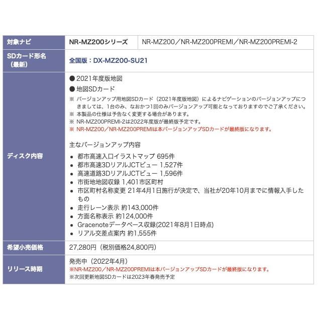 三菱（MITSUBISHI） DX-MZ200-SU21 MITSUBISHI 三菱カーナビゲーション