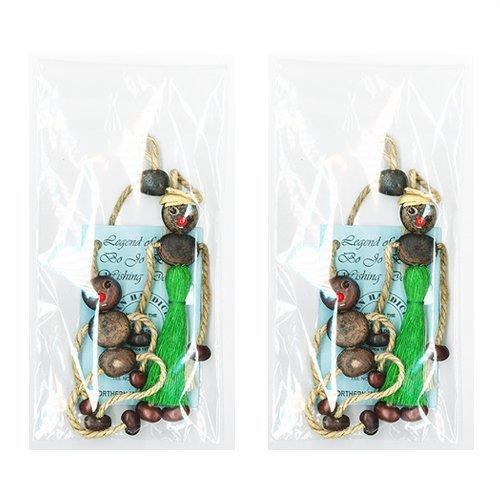 お1人様1点限り サイパン ハンディクラフト社 ボージョボー人形 ホログラムシール付き X2個セット グリーン グリーン 国際ブランド Turningheadskennel Com