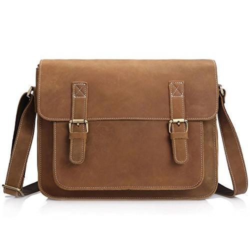 割引価格 ショルダーバッグ Luufan 本革 メッセンジャーバッグ レザー 大きめ 耐久 レトロ フラップ 対応 メンズ バッグ