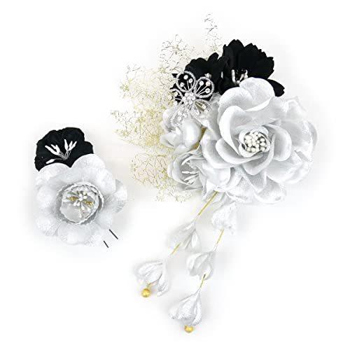 売り出し最安 髪飾り２点セット Kk 022 かんざし 花飾り シルバー 銀 成人式 振袖 浴衣 披露宴 結婚式 卒業式 ヘアアクセ ヘア 店舗 大きい Www Superavila Com