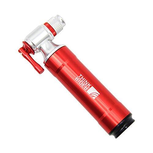 Thinkrider 自転車co2ボンベ Co2インフレーター レバータイプ 仏式対応片手操作 米式 期間限定送料無料 遮熱ボンベカバ 空気入れ早い