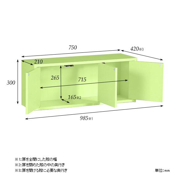 arne ウォールシェルフ 扉つき ウォールラック ウォールボックス