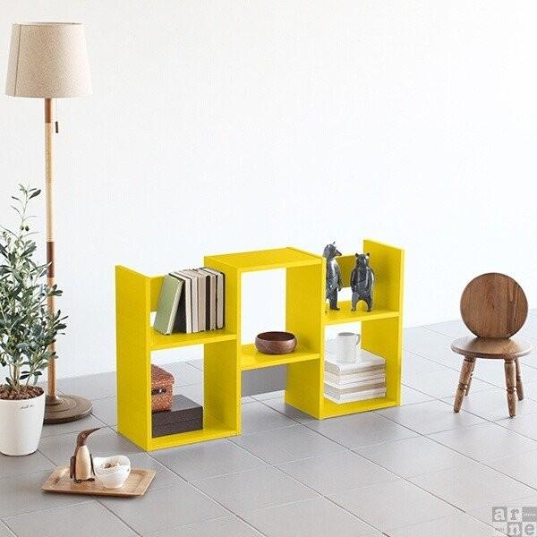 arne（アーネ） s字 ディスプレイラック 3段 薄型 完成品 木製 60cm