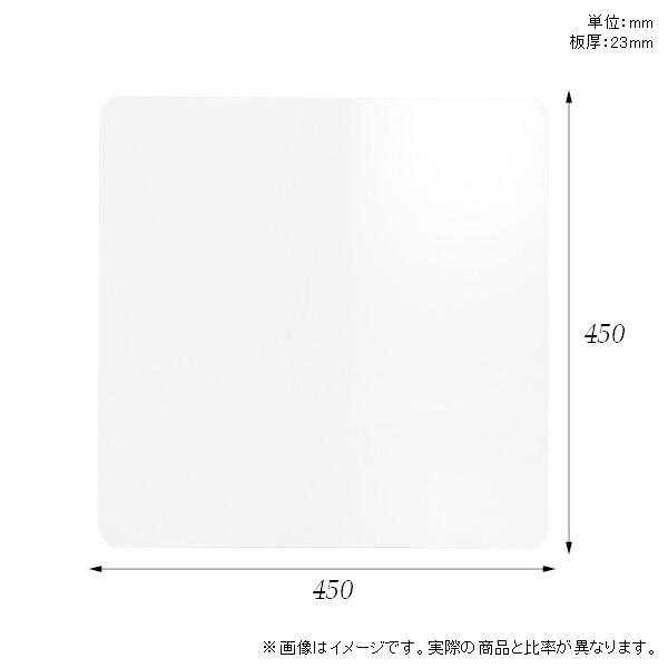 天板 天板のみ 板だけ 机 メラミン 鏡面 在宅 45cm DIY 正方形 テーブル 白 一人暮らし 小さい机 センターテーブル 高級感 日本製 CT-SQR4545 nail □｜atom-style｜02