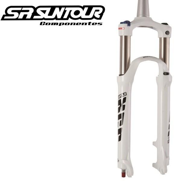 SR SUNTOUR SR サンツアー XCR AIR LO-R-26 388141 100/120MM ホワイト 26インチ サスペンションフォーク