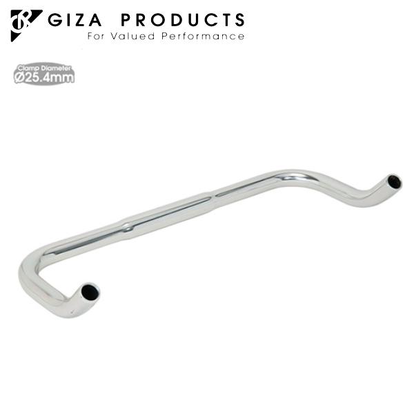 GIZA PRODUCTS ギザ プロダクツ HS-RA-02 ブルホーンバー 410mm 25.4 SILHBR17403 自転車 ハンドル バー｜atomic-cycle