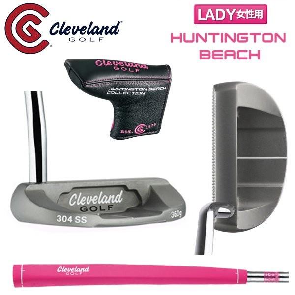 「レディース」 クリーブランド ゴルフ ハンティントンビーチ マレットタイプ パター オリジナル スチールシャフト
