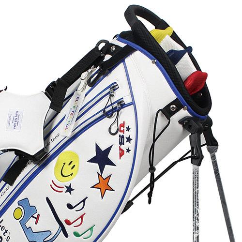 BLUETEE キャディバッグ 美品 BLUE TEE GOLF（ブルーティーゴルフ） ブルーティー ゴルフ BTG-CB008