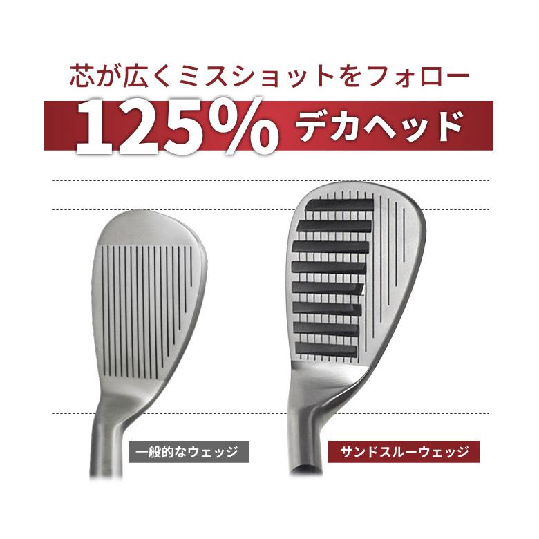 「送料無料」トライアル ゴルフ サンドスルー ウェッジ オリジナルカーボンシャフト SANDTHRUWEDGE｜atomic-golf｜08