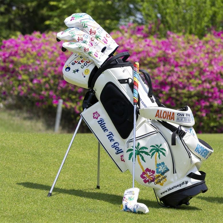 ブルーティーゴルフ アロハ柄 スタンド キャディーバッグ BLUE TEE GOLF（ブルーティーゴルフ） ALOHA ON THE BEACH スタンド