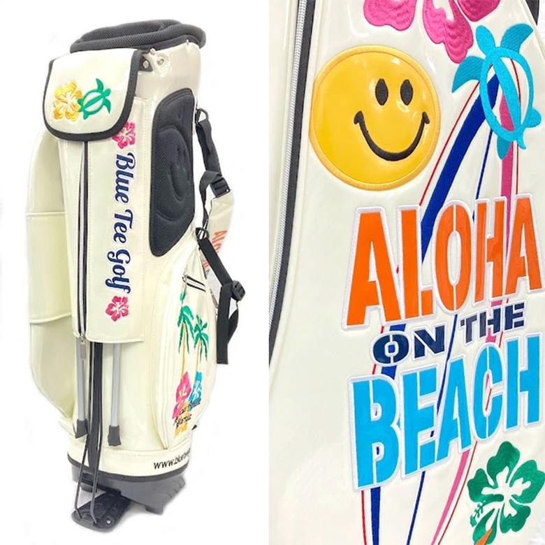ブルーティーゴルフ アロハ柄 スタンド キャディーバッグ BLUE TEE GOLF（ブルーティーゴルフ） ブルーティー ゴルフ アロハ