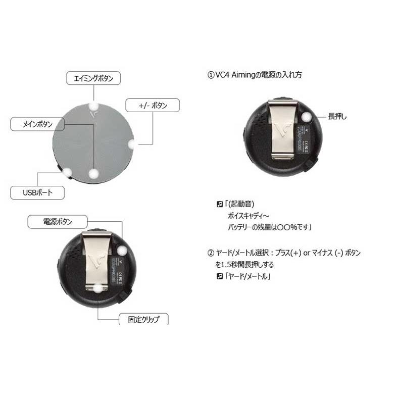 VOICE CADDIE（ボイスキャディ） VC4 Aiming 音声型 GPSナビ : テレ東