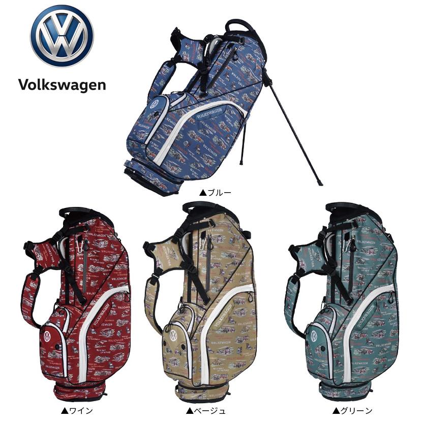 新品 Volkswagen レザックス ゴルフバッグ VWCB-1413
