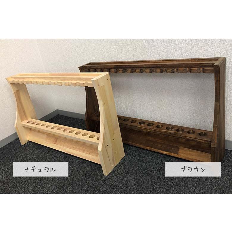 【送料無料/13本用】安心の日本製 ゴルフクラブスタンド カラー：ナチュラル/ブラウン 2色 コレクションスタンド【即納】 送料無料/13本用」安心の日本製 ゴルフクラブスタンド カラー