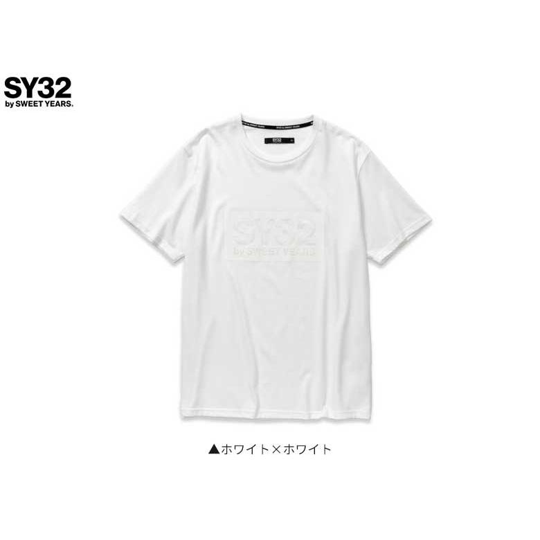 エスワイサーティトゥ バイ スィートイヤーズ TNS1724J BOX LOGO TEE シャツ ホワイト×ホワイトSY32 by SWEET  YEARS Tシャツ アトミックゴルフ - 通販 - PayPayモール