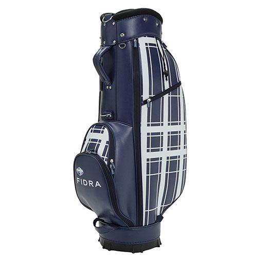 フィドラ ゴルフ FD5MNC16 チェック キャディバッグ ネイビー(48)FIDRA フィドラ キャディバッグ