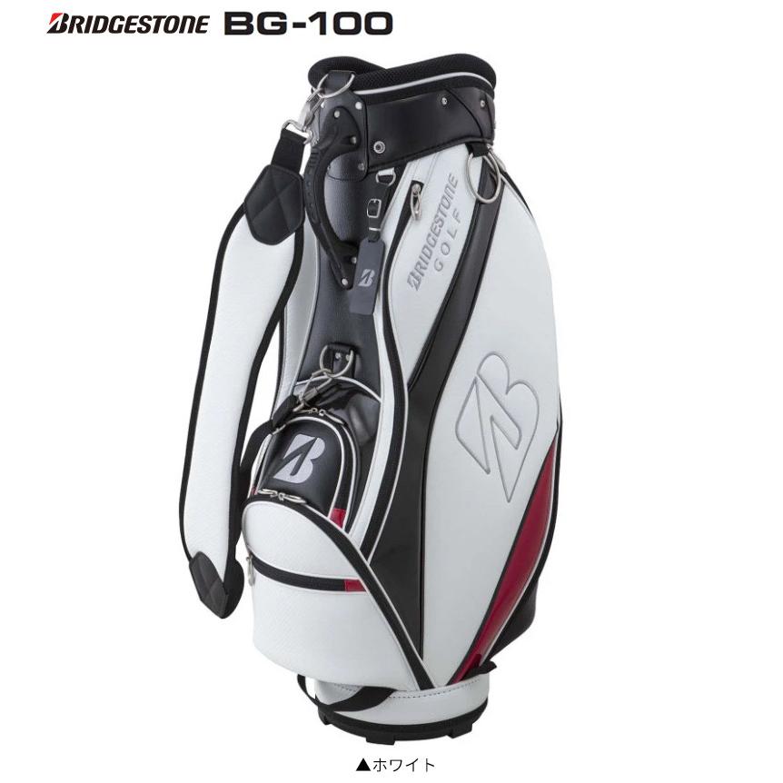ブリヂストン ゴルフキャディバッグ BG-100L ホワイト/レッド