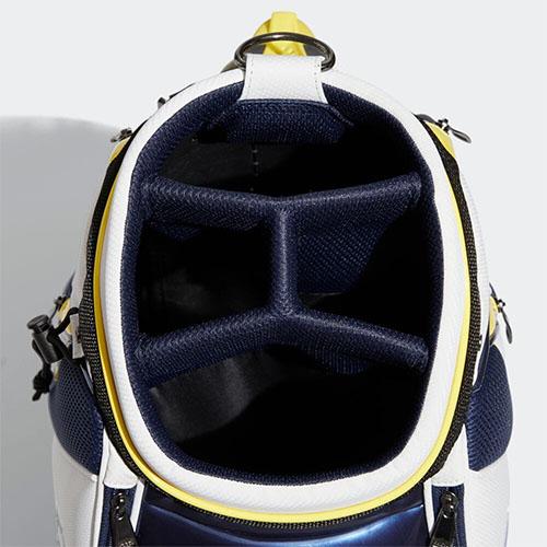 「クリアランス」 アディダス リニアロゴ VU280 カート キャディバッグ ホワイト×ネイビー(HG5755)adidasゴルフバッグ アディダス キャディバッグ