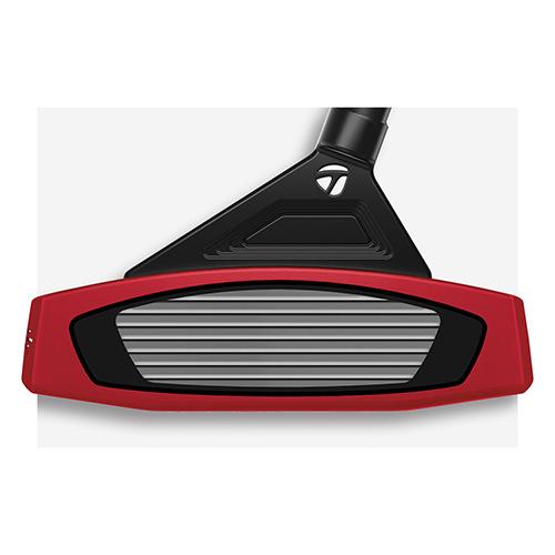 テーラーメイド ゴルフ スパイダーGTX ブラック トラスヒール パター KBS 120 BLACK STEPPED スチールシャフト TaylorMade Spider GTX Truss BLACK TM1 Spider BLACK パター STEPPED GTX テーラーメイド KBS 安定性を追求したヘッドシェイプ世界のトッププロから支持されてきた の原点とも言える高慣性モーメントで洗練されたヘッドシェイプを継承 流線形のラインとシャープなアングルが 印象的なフレームを作り出し構えた時の安心感を与える 見ための美しさに加え 高慣性モーメントによる優れた安定性と寛容性を両立している 最適な重量配分軽量 6061アルミニウム ボディとコア部分を中空構造にしたことにより 余剰重量を外周に配分 さらにステンレス製のスチールウェイトリング 154g をヘッド後方に配置したことで ミッドサイズながらも重心を深くすることが可能となり ミスヒットに対する寛容性を高めた 最適な重量配分が インパクト時のねじれを抑え ボールの直進性と安定性が向上した 進化したアライメント シリーズで定評のあるトゥルーパスアライメントがさらに進化 ターゲットに対して簡単に正確にアライメントすることができ ホールまでのラインのイメージが出しやすく自然なストロークをサポート スムーズな転がりブラックTPUウレタンとシルバーアルミニウムの複合素材からなる『Pure Roll 2』インサートを採用 45度の角度で下向きに入った溝が フェース全体のトップスピンを向上させ 効率的に順回転を生み出しスムーズな転がりを実現する 豊富なカラーバリエーション では オーソドックスなブラック シルバーに加え ツアーレッド アイスブルー ホワイト セレクトフィットストア限定 など豊富なカラーバリエーションの中から プレースタイルや好みに合わせて選択できる Stroke Pistol GTR Grey/Black/White 径58/82 5g メンズ