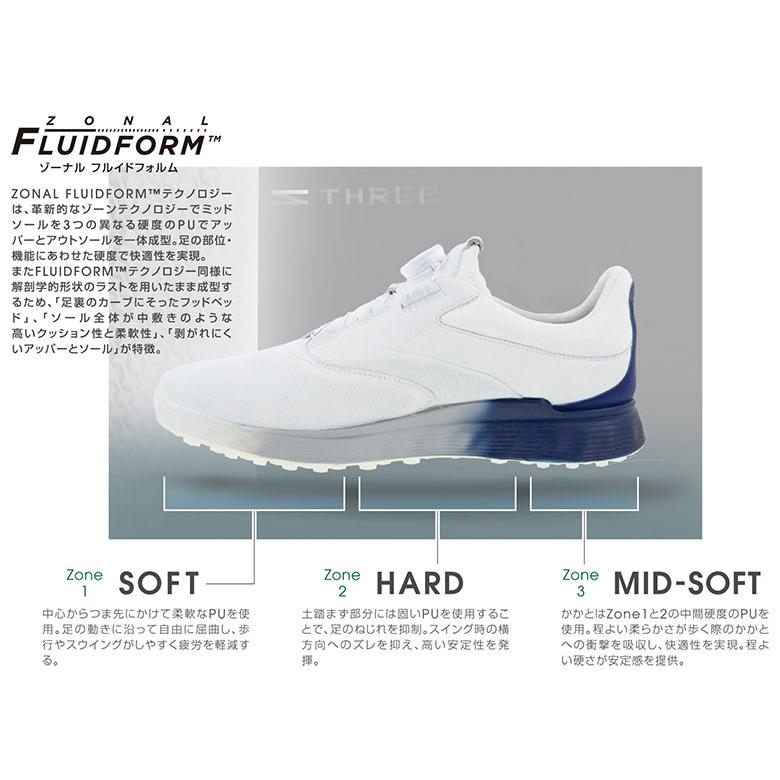 〈　t　〉eccoゴルフレディースシューズ美品 t 〉eccoゴルフレディースシューズ美品 ecco エコー ゴルフシューズ