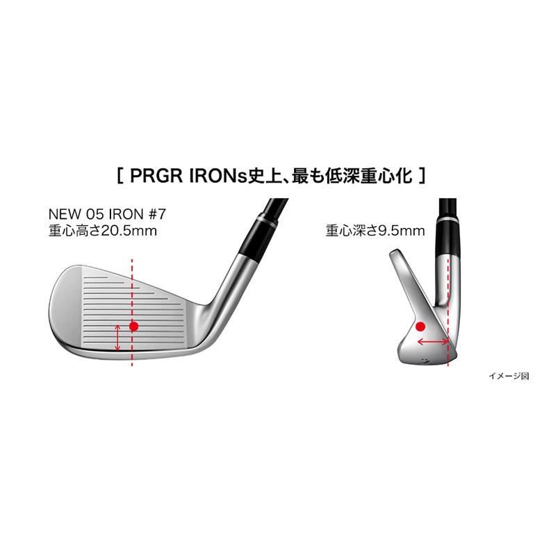 プロギア 05 アイアンセット 5本組(7-A) MCI FOR PRGR カーボンシャフト フジクラ FUJIKURA 藤倉｜atomic-golf｜07