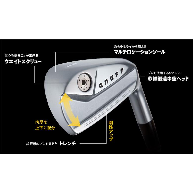 オノフ クロ フォージド アイアンセット 5本組(6-P) N.S.PRO MODUS3 TOUR 115 スチールシャフト ONOFF KURO  FORGED 黒