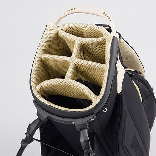 ルコック ゴルフ QQBWJJ00 リジューム スタンド キャディバッグ ゴルフバッグ le coq sportif RIJOUME BK00 GY00 ルコック ゴルフ キャディバッグ ゴルフバッグ グレー 合成皮革 PU加工