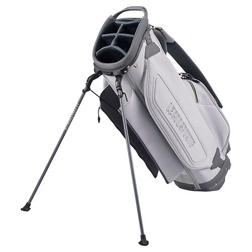 ルコック ゴルフ QQBWJJ00 リジューム スタンド キャディバッグ ゴルフバッグ le coq sportif RIJOUME BK00 GY00 ルコック ゴルフ キャディバッグ ゴルフバッグ グレー 合成皮革 PU加工