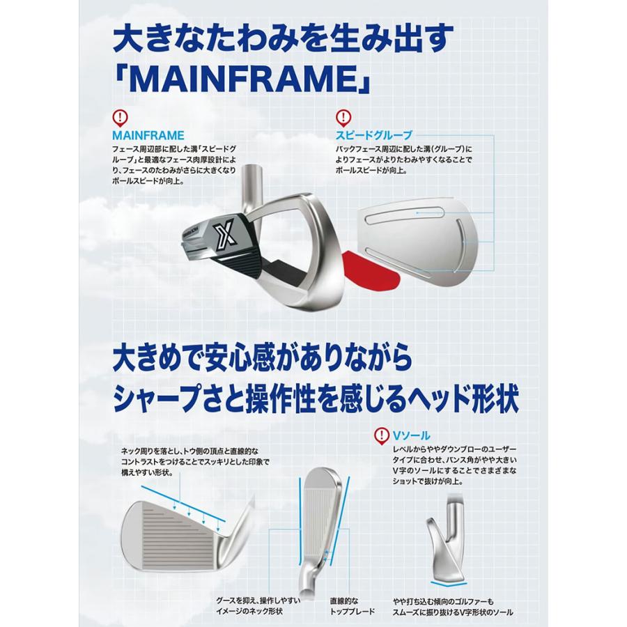 ダンロップ ゼクシオ X-eks アイアンセット 8本組(5-P,A,S) ダイナミックゴールド 95 スチールシャフトの画像