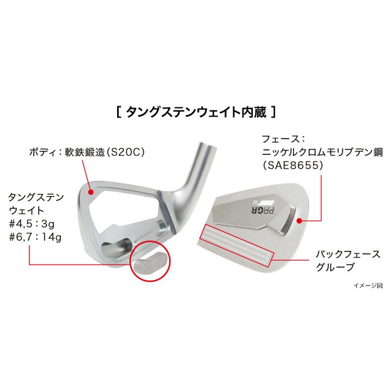PRGR（プロギア） 02 アイアンセット 5本組(6-P) モーダス3 ツアー115