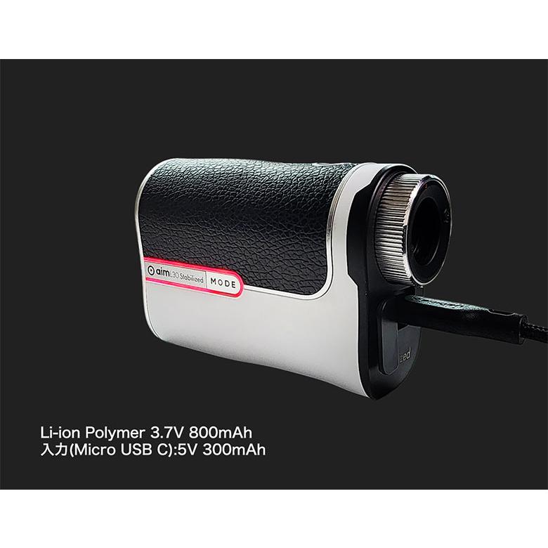 ゴルフゾン GOLF BUDDY aim L30 Stabilized レーザー距離計 ホワイト×ブラック(WHBK)の画像