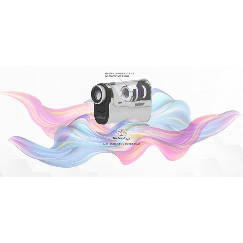 ゴルフゾン GOLF BUDDY aim L30 Stabilized レーザー距離計 ホワイト×ブラック(WHBK)の画像