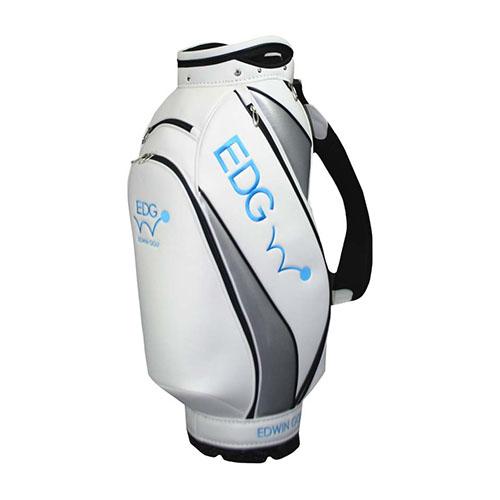 美品　エドウィンゴルフキャディバッグとヘッドカバーセット EDWIN GOLF エドウィン ゴルフ EDCB-3477 9.5型 カート キャディバッグ