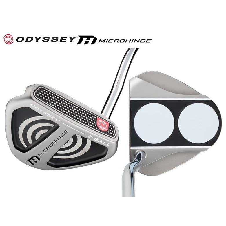 MICROHINGE オデッセイ マイクロヒンジ 2-BALL V-LINE パター スチール