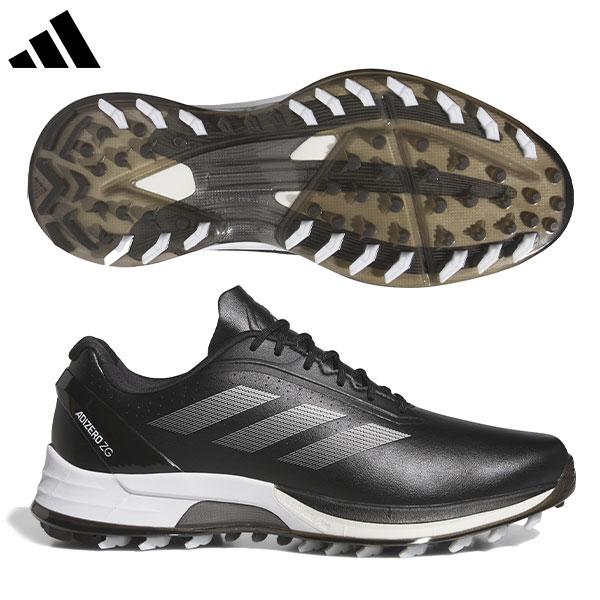 アディダス アディゼロ ZG25 NLC98 スパイクレス ゴルフシューズ コアブラック×シルバーメタリック×ルシッドレモン(IE3529)【即納】 adidas（アディダス） アディゼロ ZG25 NLC98 スパイクレス ゴルフ