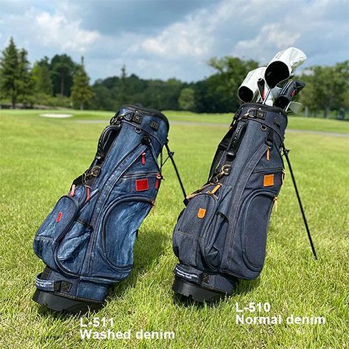 ラヘラ ゴルフ L-510 デニム スタンド キャディバッグ : テレ東