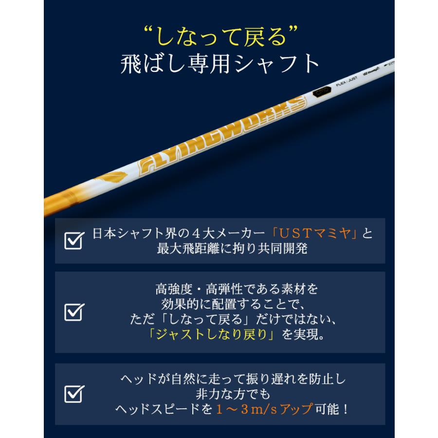 ワークスゴルフ フライングワークス CP10 ドライバー USTマミヤ製