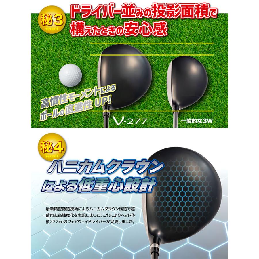 「25・26日限定！最大5，000円引きクーポン！」「送料無料」リンクス PARALLAX V-277 フェアウェイ ドライバー Lynx オリジナル カーボンシャフト_8