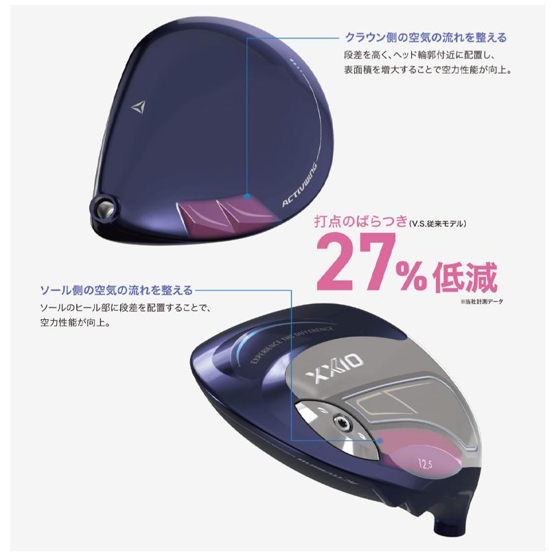 「レディース」ダンロップ ゼクシオ14 ドライバー ゼクシオ MP1400L カーボンシャフト ブルーの画像