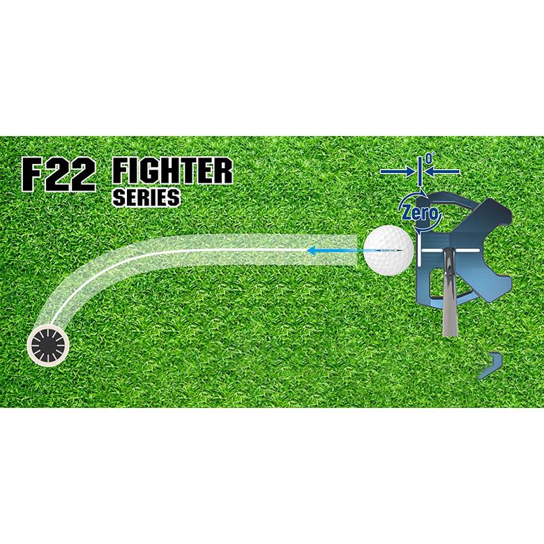 BURKE（バーク） ゴルフ FIGHTER ZERO Torque F22CC パター シルバー