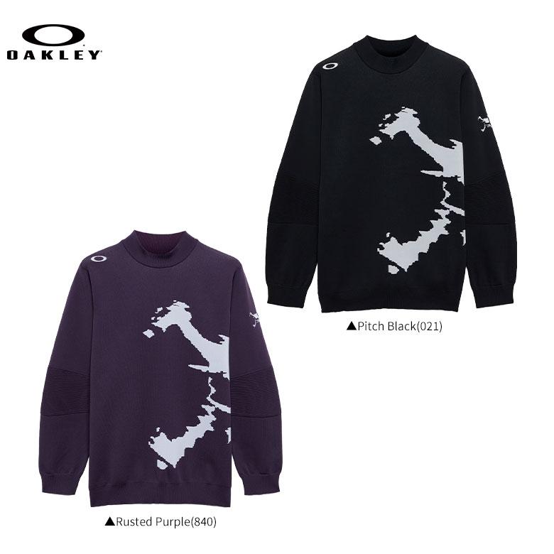 新品オークリーゴルフ　メンズロングセーターシャツ　Skull MockShirt OAKLEY（オークリー） 「送料無料」オークリー スカル モックネック