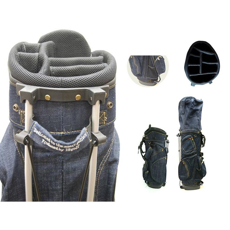 19ゴルフ デニム スタンダード CBSTI20 スタンド キャディバッグ インディゴブルー 19golf（ジュークゴルフ） 19ゴルフ デニム スタンダード CBSTI20