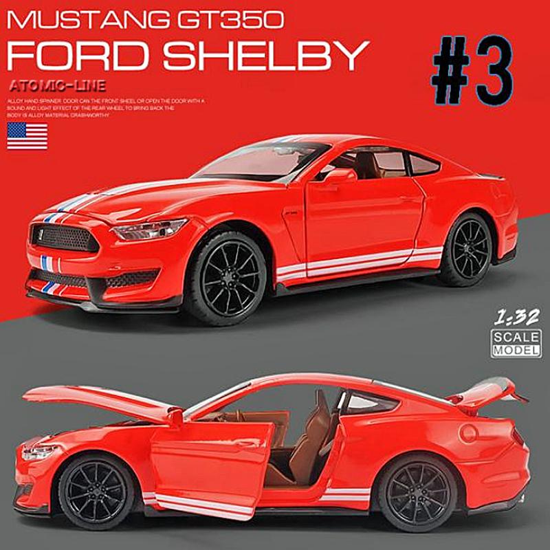 フォード マスタング GT500 SHELBY ミニカー 1/32 全12色 ライト点灯