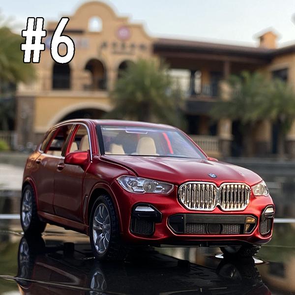  X5 ミニカー レッド BMW BMW X5 ミニカー1/32 全6色 ライト点灯 エンジンサウンド 合金