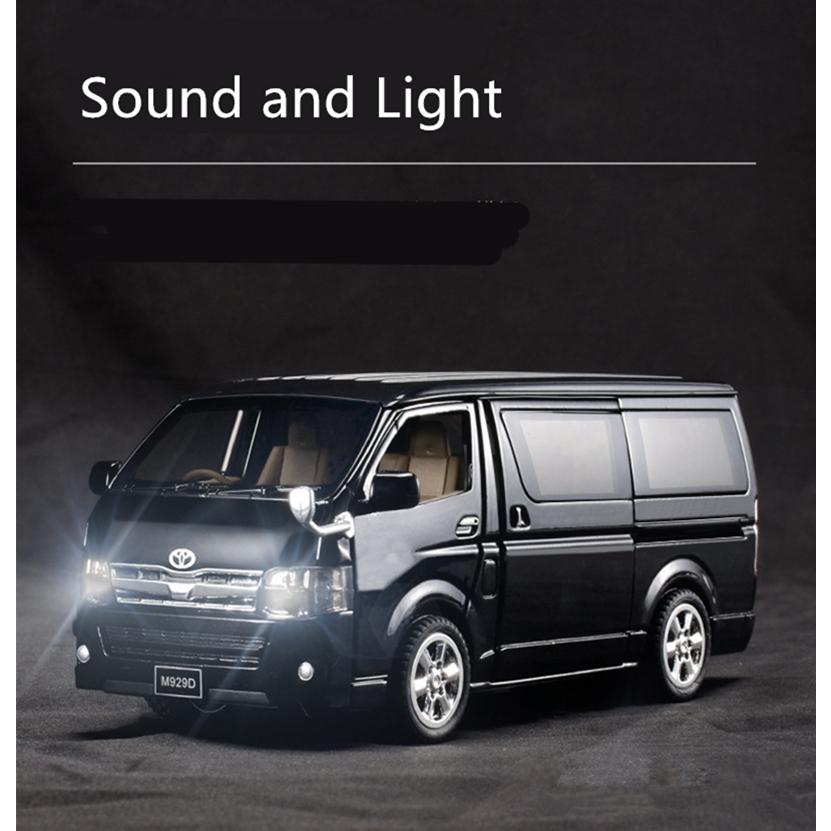 トヨタ ハイエース 全2色 ミニカー 1/32 ライト点灯 エンジン