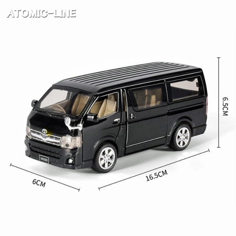 トヨタ ハイエース 全2色 ミニカー 1/32 ライト点灯 エンジン