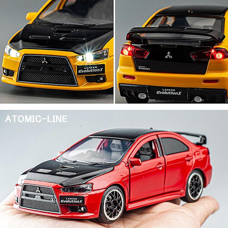 三菱（MITSUBISHI） ランサーエボリューション 1/32 全6色 ミニカー