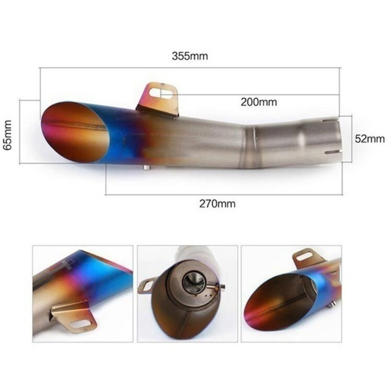 チタンカラー ステンレス製 汎用スラッシュカット スリップオン 50.8mm